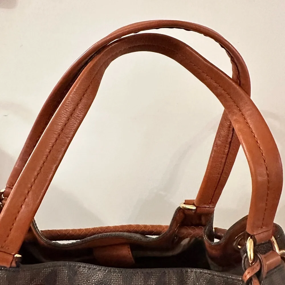 Michael Kors Brown and Tan Shoulder Bag
